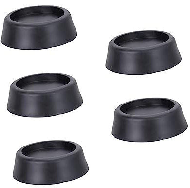 HEMOTON 5pièces Tapis De Machine à Laver Antidérapants Caoutchouc pour Protection De Sol Et Absorption De Vibrations Lot