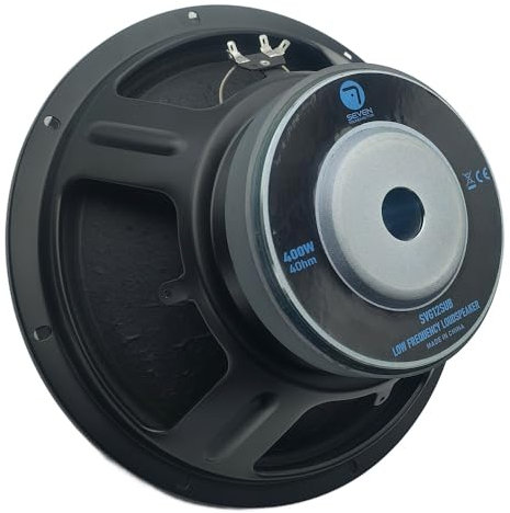 Seven Soundvector SVG12SUB/4 Subwoofer da 12 pollici Altoparlante professionale di gravi sub-grave 4 Ohm 400 W AES 800 W Peak