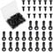Molain Lot de 100 boutons rotatifs pour cadre photo - Clips de fixation noirs pour accrocher du dessin, des photos d'art