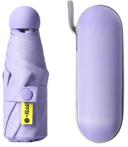 Sertay Taschenschirme, Sonnenschutz Regenschirm, Faltbarer Mini Regenschirm, Tragbarer Taschenschirm Weiblich, Kompakter Regenschirm, Mini Taschenschirm, Kann Winddicht, Regenfest, UV-Beständig Sein