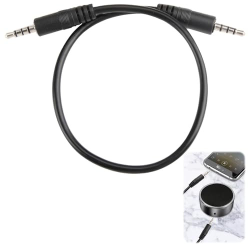 Cavo AUX da 30 cm, Cavo Jack Audio 3,5 mm Stereo Maschio a Maschio Sonora, Placcatura in Oro, Design Compatto e Antigroviglio, Ideale per Connessioni Audio in Auto, con TV e Altri Dispositivi