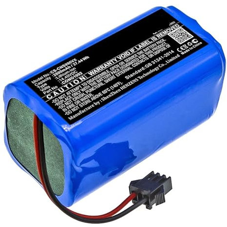 Batería de aspiradora, Compatible con Conga 4894128154396 1090, 1090 Connected, 1099, 1790 Titanium, 1790 Ultra, 1790 Vital, 990, 990 Vital