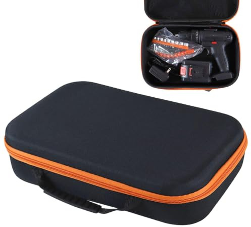 Storage Tool Bag Case Empty Storage Drill Organizer | Oxford Cloth Zipper Closure Carrying Work Pouch Wear Resistant Power Tool Storage Case Tool Pouch Bag For Home Indoor Outdoor