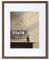 Axeman Bilderrahmen mit Passepartout für 20,3 x 25,4 cm, Walnussholz, 28,9 x 35,6 cm, mit Plexiglas, Kunststoff-Bilderrahmen, 28,9 x 35,6 cm, 1 Stück, Wandmontage, vertikal oder horizontal,