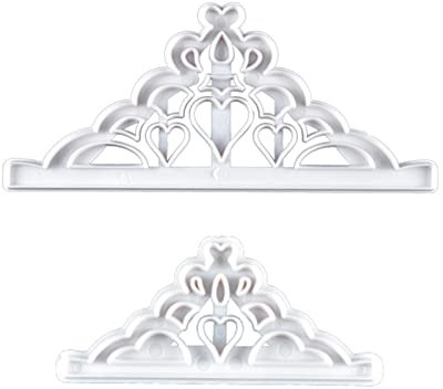 Kronen-Ausstecher-Set, Tiara-Ausstecher, Kuchenform-Set mit Hoher Temperaturbeständigkeit, Geeignet für Prinzessinnen-Kuchendekoration