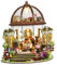 Colcolo DIY Miniatur-Puppenhaus, Miniatur-Gartenhaus-Bausatz mit Möbeln und Zubehör, dekoratives eingebautes Licht für Kinder und Erwachsene, Englischunterricht