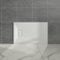 Aquariss White Rectangular Shower Tray Slate Effect SMC Slip-Resistant Shower Base for Bathroom Enclosures 1200x700mm with Waste