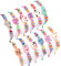 Toyssa 12 Pièces Bracelet Enfant Fille, Bracelet Amitié Pinata Anniversaire Fille Tissé Réglable Partie Fournitures Petit Cadeau Anniversaire Enfant Adolescente Femme (Chat)