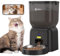 Futterautomat Katze, Olfjurk Video Intelligenter Katzenfutter Automat Automatic Dog Feeder with Camera, Automatic Cat Feeder with Timer Programmable, HD Camera for Voice and Video Recording,Schwarz