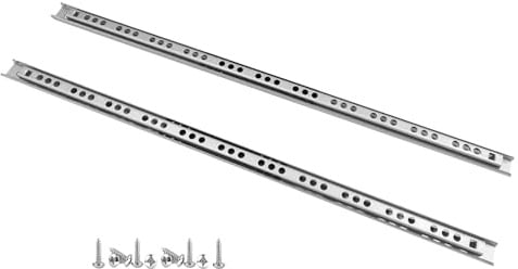 Schubladenschienen 400mm x 17mm Nut, 10 Paar Teilauszug Kugelauszug | Schubladenauszug Schubladenauszüge Schubladenführungen Schienen für Schubladen Schubladen Schienensystem belastbar bis 10 kg