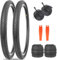 ZUKKA 2er-Pack Faltbarer 26 Zoll Reifen 26x1.75 Mantel 47-559 Fahrrad Ersatzreifen Plus 2er-Pack 26 Zoll Schlauch für Fahrrad,MTB Mountainbike Kinderfahrrad, Crusier Bike, Commuter Bike,Schwarz