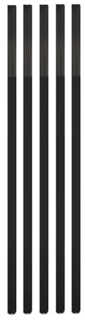 Paravent-Trennpfosten, Vertikale Stange For Raumteiler, Schlafzimmerwand, Hohle Dekorsäule Aus Aluminiumlegierung, Mit Verstellbaren Füßen, For Eingangsrestaurant, Büro (100–180 Cm)(Black,155cm/61in/5