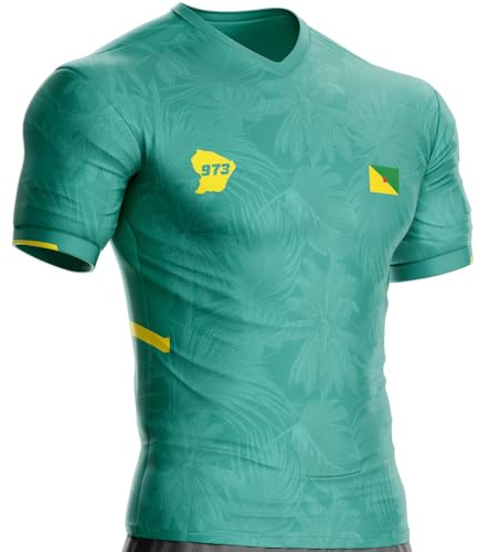 Maillot Guyane Football 973 Drapeau