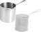 PRETYZOOM Olla Freidora con Cestillo De Acero Inoxidable Sartén para Freír Profunda Ideal para El Hogar
