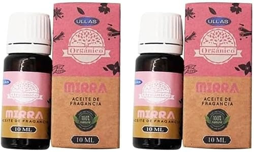 Ätherisches Weihrauchöl Myrrhe – 2 x 10 ml Flaschen – Natürliches Wohlbefinden in jedem Tropfen – 100% rein – Bio