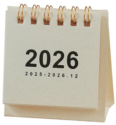 2026 Tischkalender Jan–Dez 2026 Tagesplaner Für Büro, Schule, Zuhause Kompakt & Leicht Papier Elegantes Design