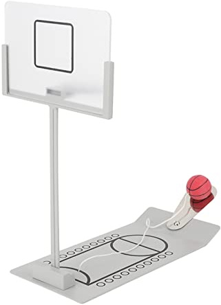 Bonbela Miniaturbüro Desktop -Dekoration Dekoration Basketball Hoop Toy Brettspiel für Basketballliebhaber