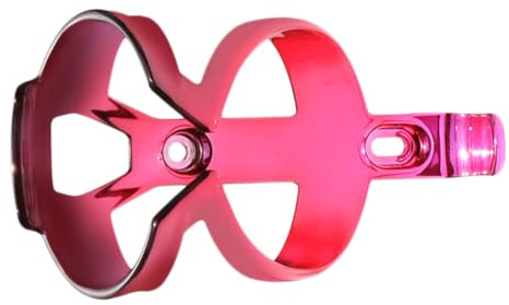 CIYODO Electroplated Plastic Mountain Bike Water Bottle Rack Lightweight Bottle Cage Holder for Cycling Outdoor Use Dark Red Pink