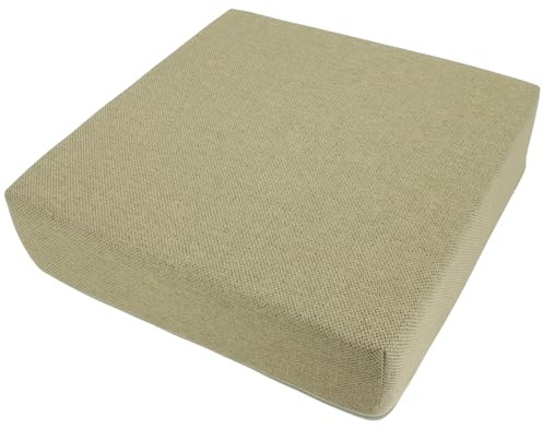 Alphadeco Premium Line Sentoa - Sitzkissen - Hochwertiger Möbelstoff - Kaltschaum - Waschbar - Aufstehhilfe - Bodenkissen - 45x45x10 - Grün