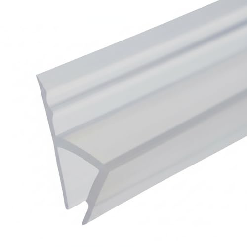 H Shape Shower Glass Door Seal Strip (2 m), 4-6 mm Gap Sealing for Shower Screens, Bathtubs & All Bathroom Shower Doors