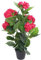 vidaXL Planta Artificial Hortensia con Macetero 60 cm Roja Maceta de Plástico