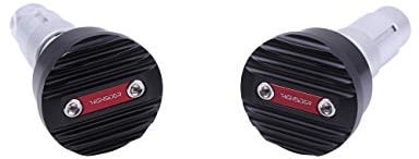 HIGHSIDER Wave Motorrad Lenkergewichte, (2er-Pack) (Dunkelrot)