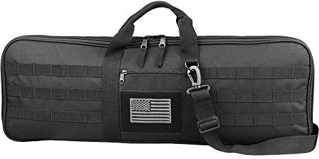 KRATARC Tasche für Bogenschießen Takedown Recurve Soft Bow Case Tactical Bow Holder Bag (Schwarz - 1)