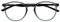 OPULIZE Met Lesebrille Schlank Runder Rahmen Federscharniere Kratzfest Transparent Grau Schwarze Bügel Herren Damen R60-7 -1.00