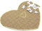 PartyDeco Gästebuch Puzzle Herz 85 Teile ca. 45x35cm Hochzeit Hochzeitsbuch Hochzeitsgästebuch Natur braun
