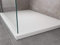 PIATTO DOCCIA EFFETTO PIETRA ARDESIA SMC RESINA BEIGE TORTORA NERO ANTRACITE BIANCO GRIGIO 80X160 CM (Bianco)