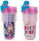 The First Years Take & Toss Disney Minnie Mouse - Vasos reutilizables para niños pequeños con tapas, paquete de fiesta para niños con 2 tapas de viaje, 10 onzas, 10 unidades