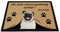 BAGEYOU Personalisierte Fußmatte mit Meinem Liebeshund Mops Alle Gäste Müssen Genehmigt Werden Bodenmatte 60 x 40 cm