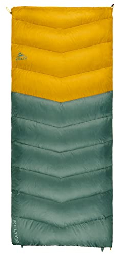 Kelty Galactic Down 30 Degree Sleeping Bag, 550 Fill Power RDS Trackable Down, Backpacking and Camping, Zip Together for 2P Sleeping Bag (Duck Green)