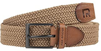 Redbridge Geflochtener Gürtel Elastisch Flexibel verstellbar Unisex Stretchgürtel Beige 110