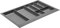 MS Beschläge Besteckeinsatz Universal Schubladeneinsatz 474mm Tiefe Schubladeneinlage Schubladen-Organizer Besteckkasten zuschneidbar Schubladenkasten Mehrzweckeinsatz (Breite 740mm, Anthrazit)