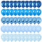 Blue Balloon Set, 60 Packs 12 Inches Metallic Balloons Pearl Macaron Baby Blue Balloon Light Blue Mixed Ballons for Bridal Shower, Baby Shower, Birthday, Wedding Party