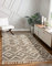 the carpet Vera Handmade-Look, Super Weicher Wohnzimmer Teppich, 3D Effekt, Hochflor, Langflor, Skandinavisch, Beige, 120 x 170 cm