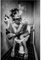 Zhadongli Art Moderne Toilette Femme Homme Impressions Sur Toile Bar Fille Fumer Et Boire Salle De Bains Photo Affiche Noir Et Blanc Peinture 50x75cm (20x30in) Sans Cadre