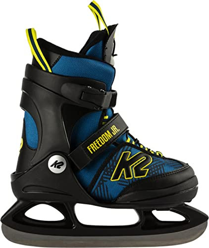 K2 Unisex Jugend Freedom Ice Eishockey, Blue_Yellow, 32
