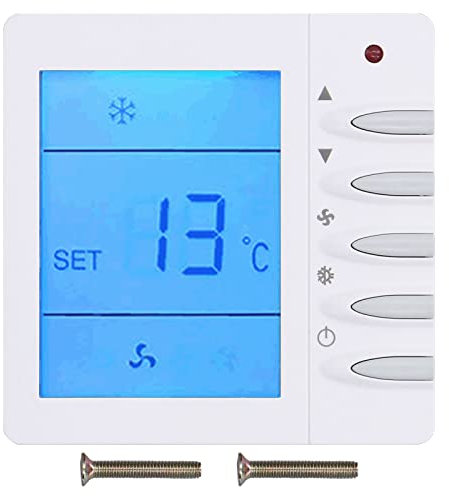 Termostato programable TKSE, termostato LCD Inteligente, termostato Universal para Ventilador de Aire Acondicionado Central doméstico 220V