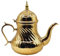 Tetera árabe realizada en Acero Inoxidable- Tetera Inducción con Filtro Integrado y asa Auténtica Tradicional Modelo Grabado con Diseño Clásico Arabe 48oz