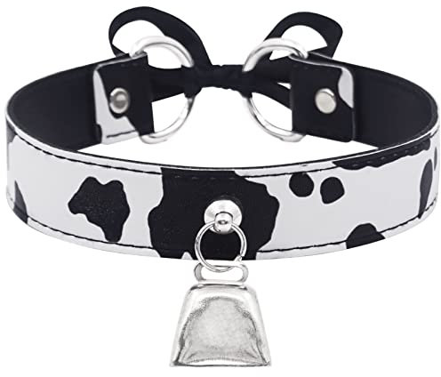 paloli Grundlegend Kuhflecken Glocken-Kragen Kropfbänder Halskette für Frauen