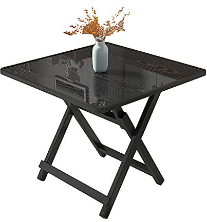 Klappbarer quadratischer Tisch, Heim-Esstisch/Arbeitstisch, tragbarer Stalltisch für den Außenbereich, Picknicktisch, 5 Farben (A 80x80×75cm)