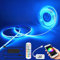 12V WiFi COB Led RGB Strip Alexa 5m, Streifen RGB Dimmbar COB Lichtband Led Lichtleiste, 576LEDs/M, APP Steuerbar, Kompatibel mit Alexa Google Home