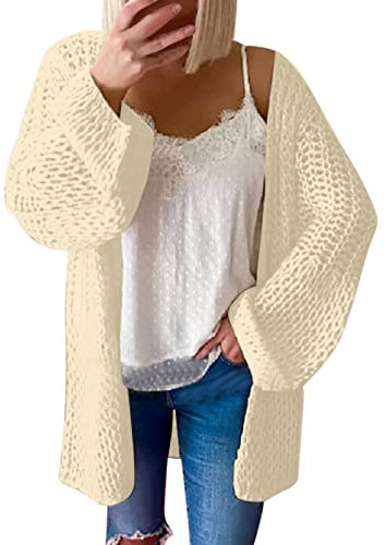 Boléro Femme Gilet Cardigan Court Elégant Manches 3/4 Gilet Boléro Tricot Léger Veste Boléro pour Robe Chemisier Femme Manche Longue Noël