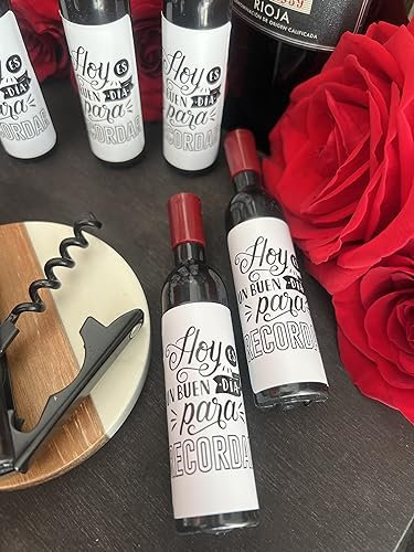 Uvimark - Pack de 25 Sacacorchos Magnéticos con Mensaje Recuerdo - Sacacorchos para Botellas Vino - Regalos para Detalles Bodas, Comuniones, Bautizos - Detalles y Regalos Personalizados
