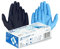 Gedikum 100x Nitrilhandschuhe Box Einweghandschuhe, Einmalhandschuhe, Untersuchungshandschuhe, puderfrei, ohne Latex, unsteril, latexfrei, disposible gloves Blau/Schwarz Gr. S-XL (Schwarz, XL)