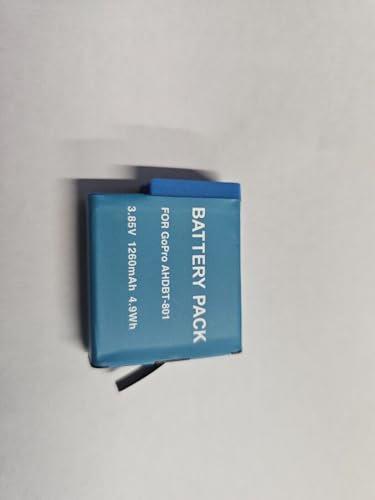 Compatible Rechargeable Battery Fits Go - Pro HERO 5 6 7 8 1260mAh Capacity