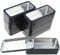 Goodma 7Pcs Rectangle Metal Tins Containers with Lids Mini Storage Canister Jars Set for Home Kitchen, Office and School Supplies, 15 x 7 x 4 cm (Black)