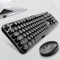 Ensemble Clavier et Souris sans Fil 2,4 G, Style Punk Rétro, Portée sans Fil de 30 M, sans Délai, Saisie Confortable, économie D'énergie, 104 Touches, pourXP/7/8/10